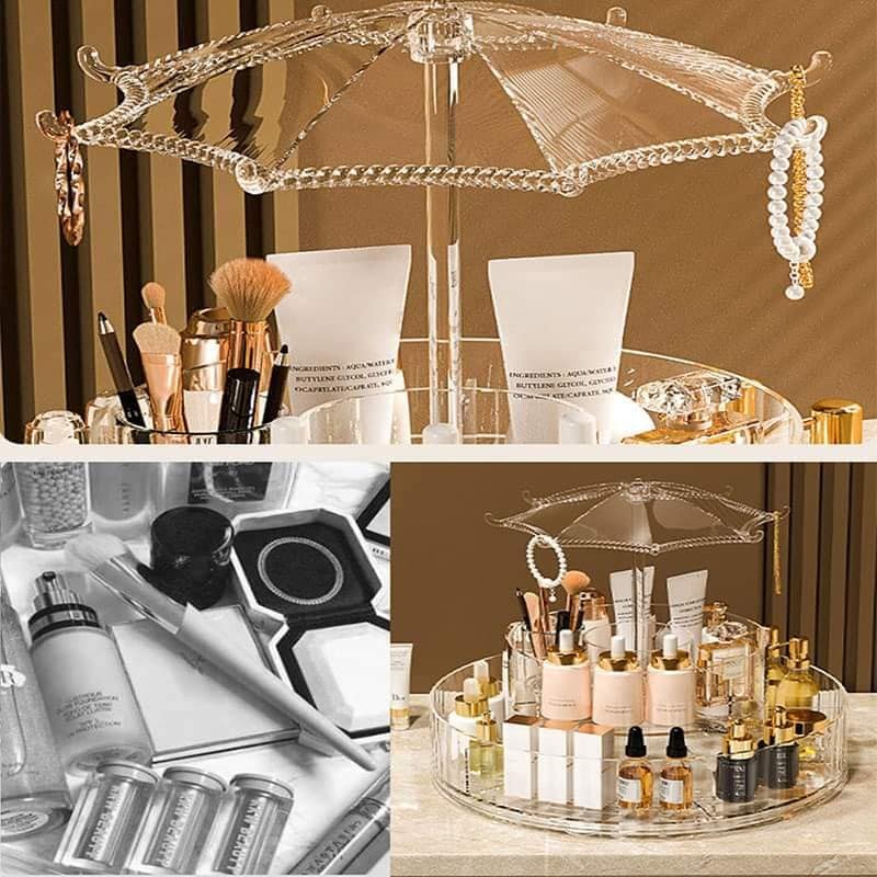 Makeup Organiser 360° Rotating Transparent Storage Box