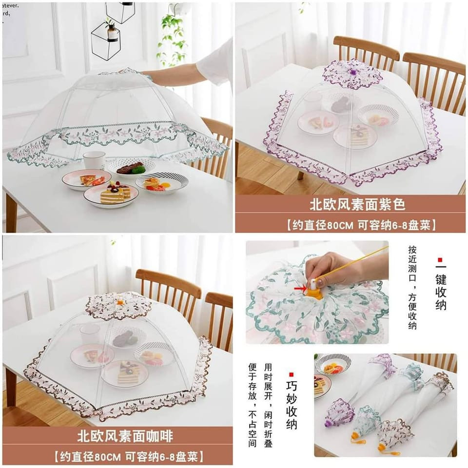 Folding Table Food Cover