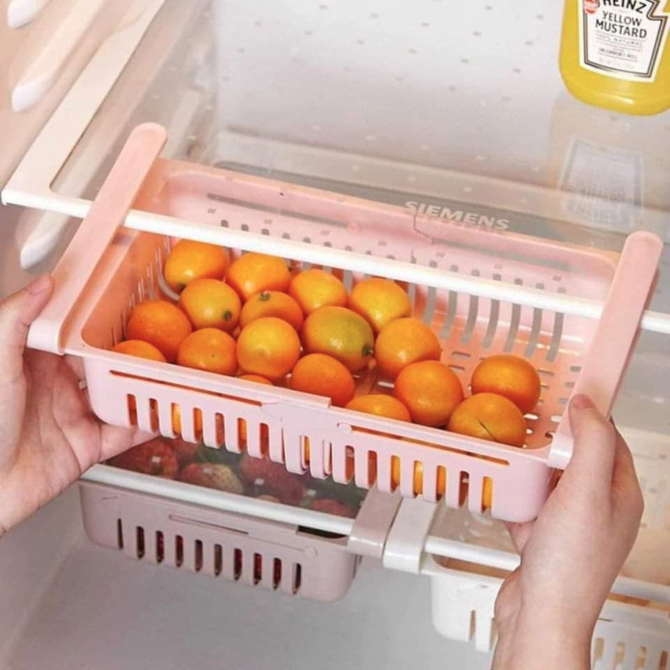 Refrigerators Drawer Shelf Plastic Organizer Basket.