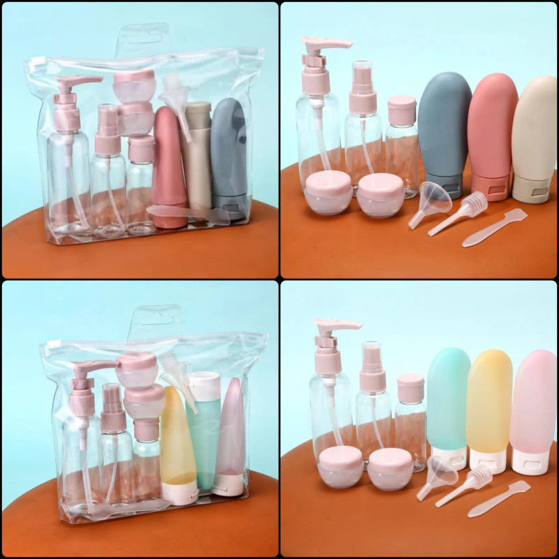 Travel Bottles  Empty Set With Storage Bag