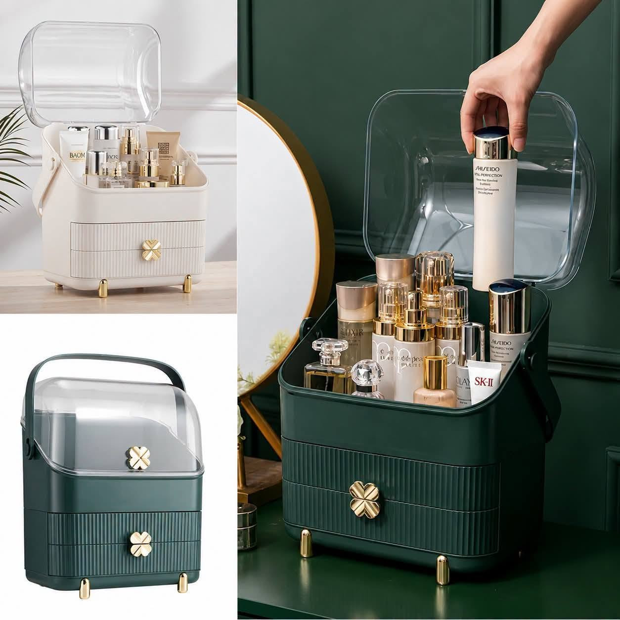 Luxury Makeup & Skincare Organizer Box