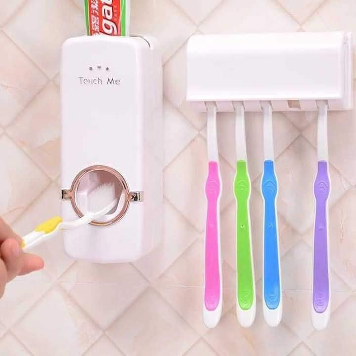 Automatic Toothpaste Dispenser With Brash Holder