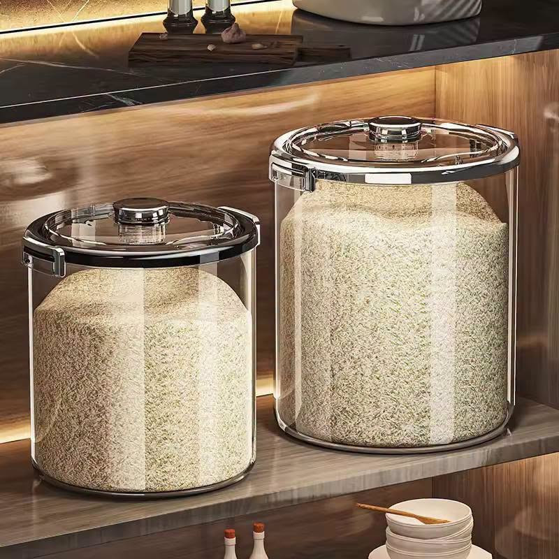 Premium Transparent Rice Container Jar