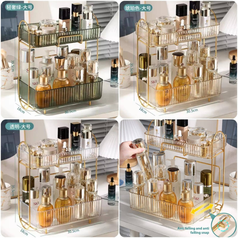 Premium 2-Tier Cosmetic & Skincare Organizer Rack