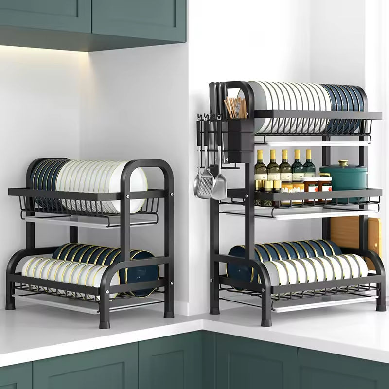 Kitchen Bowl and Dish Drainer Rack