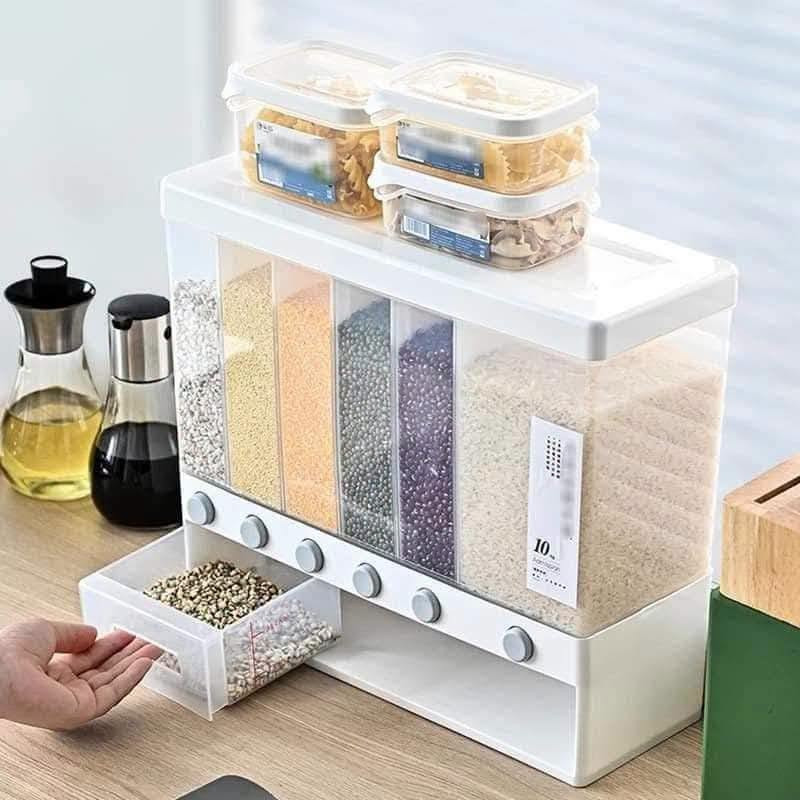 6-Grid Dry Food Dispenser